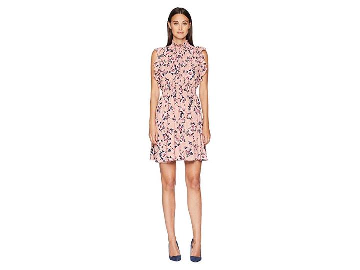 Kate Spade New York Out West Prairie Rose Flutter Dress (faded Peony) Women's Dress