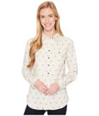 Columbia Bryce Canyon Stretch Long Sleeve Shirt (iceberg/campin Chairs Print) Women's Long Sleeve Button Up