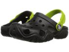 Crocs Kids Swiftwater Clog (toddler/little Kid) (black/volt Green) Kids Shoes