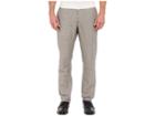 Perry Ellis Slim Fit Linen Cotton End On End Flat Front Pants (alloy) Men's Casual Pants