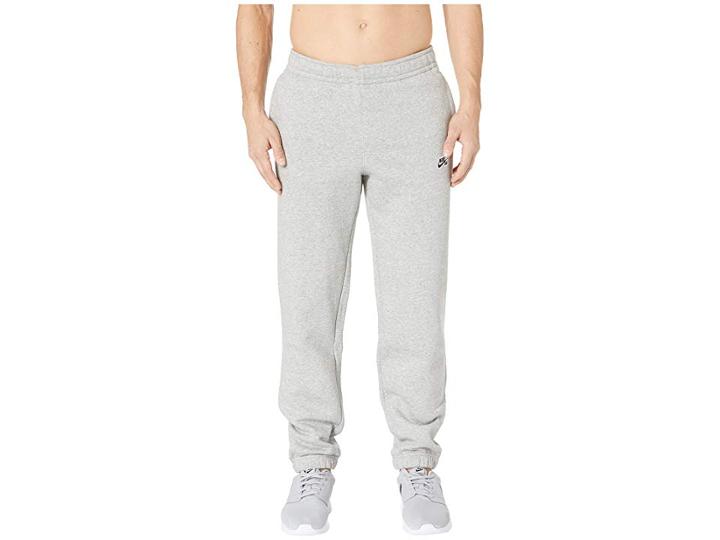 Nike Sb Sb Icon Fleece Essential Pants (dark Grey Heather/black) Men's Casual Pants