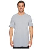 Under Armour Ua Baseline Long Line Short Sleeve Tee (steel Light Heather/steel Light Heather/graphite) Men's T Shirt