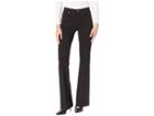 Juicy Couture Knit Ponte High-waisted Flare Jeans (pitch Black) Women's Jeans