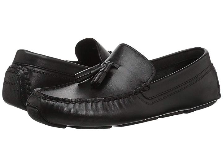 Cole Haan Rodeo Tassel Driver (black Leather) Women's Shoes
