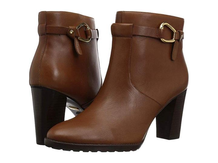 Lauren Ralph Lauren Laletta (deep Saddle Tan Burnished Vachetta) Women's  Shoes