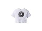 Converse Kids Feather Chuck Patch Print Fill Tee (big Kids) (white) Girl's T Shirt