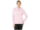 Adidas Essentials Linear Hoodie (true Pink/white) Women's Sweatshirt