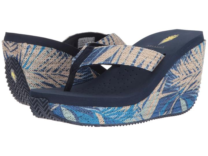 Volatile Gamechanger (navy) Women's Wedge Shoes