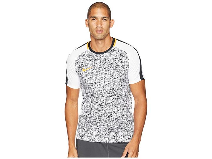 Nike Dry Academy Short Sleeve Top Gx2 (white/black/total Orange) Men's Clothing