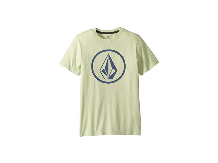 Volcom Kids Circle Stone Short Sleeve Tee (big Kids) (green Mist) Boy's T Shirt