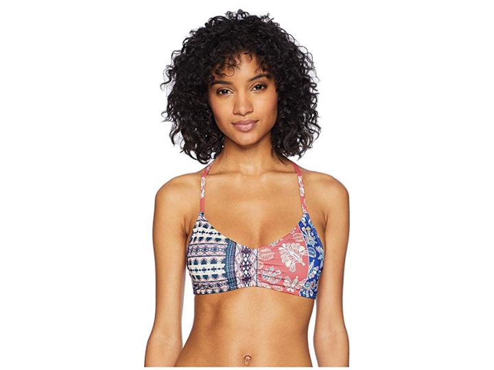 Roxy Bohemian Vibes Athletic Tri Top (marshmallow) Women's Swimwear