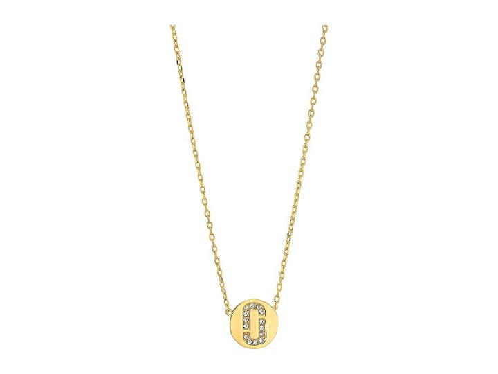 Marc Jacobs Double J Pendant Necklace (gold) Necklace