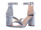 Stuart Weitzman 75lessnudist (platinum Velveteen) Women's Shoes