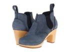 Swedish Hasbeens Classic Chelsea Boot (dark Blue Nubuck) Women's Zip Boots