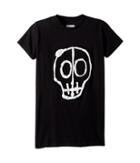 Nununu Skull Mask Patch T-shirt (little Kids/big Kids) (black) Boy's T Shirt