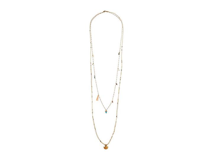 Chan Luu Pre-layered Long Necklace (cream Mix) Necklace