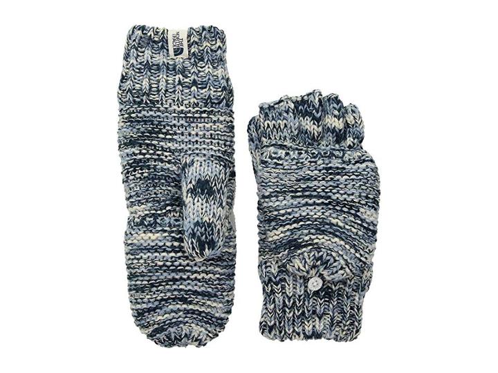 The North Face Purrl Stitch Mitt (blue Wing Teal Spacedye) Extreme Cold Weather Gloves