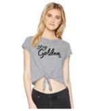 Roxy Roxy Golden Tie Tee (dress Blues/marshmallow) Women's T Shirt