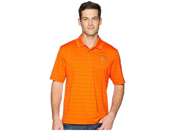 Champion College Syracuse Orange Textured Solid Polo (orange) Men's Clothing