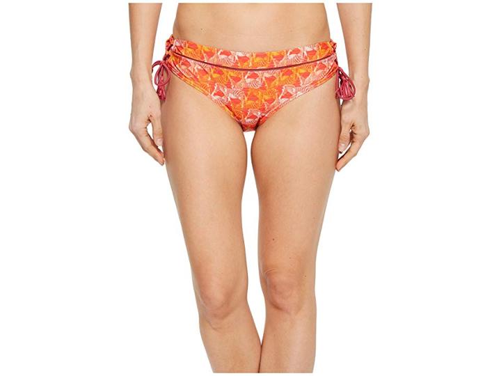 Prana Ikenna Bottom (carmine Pink Safari) Women's Swimwear