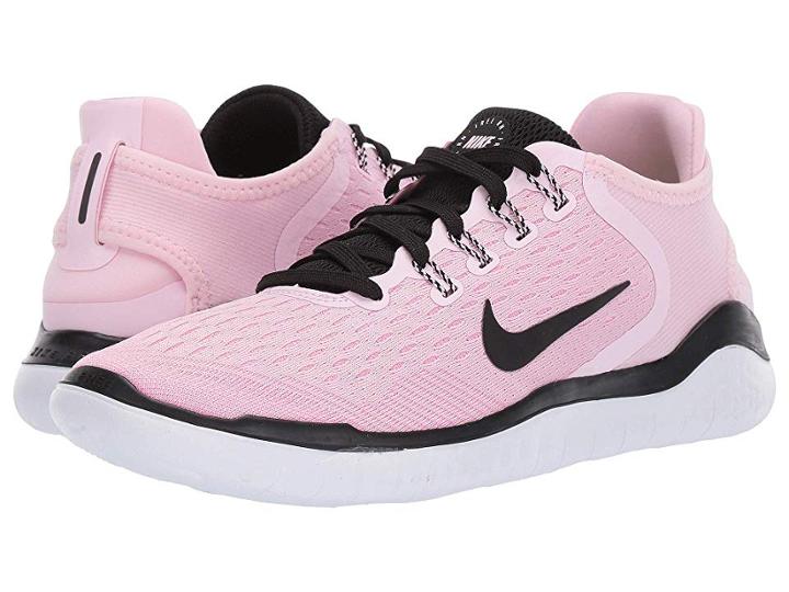 Nike Free Rn 2018 (pink Foam/black/pink Rise/white) Women's Running Shoes