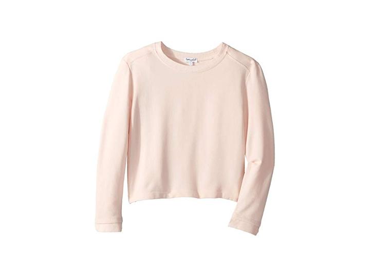 Splendid Littles Super Soft Long Sleeve French Terry Top (big Kids) (pale Dogwood) Girl's Clothing