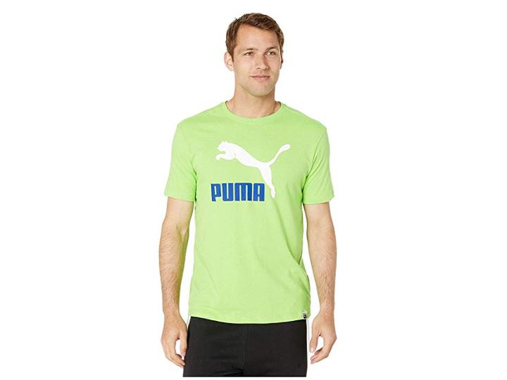 Puma Archive Life Tee (jasmine Green/puma White/surf The Web) Men's T Shirt