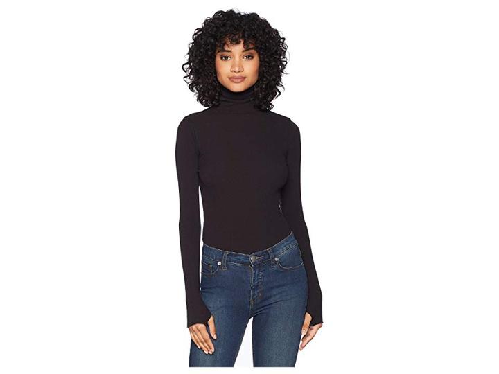 Free People That Classic Girl Bodysuit (black) Women's Jumpsuit & Rompers One Piece