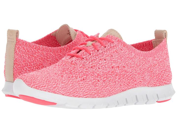 Cole Haan Zerogrand Stitchlite Oxford (flash/white Knit) Women's Lace Up Casual Shoes