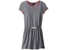 Polo Ralph Lauren Kids Striped Jersey T-shirt Dress (little Kids) (summer Navy/deckwash White) Girl's T Shirt