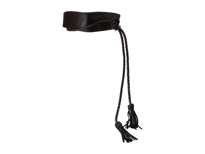 Ada Collection Lucky Wrap Belt (black) Women's Belts