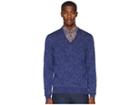 Etro Printed V-neck Sweater (blue) Men's Sweater