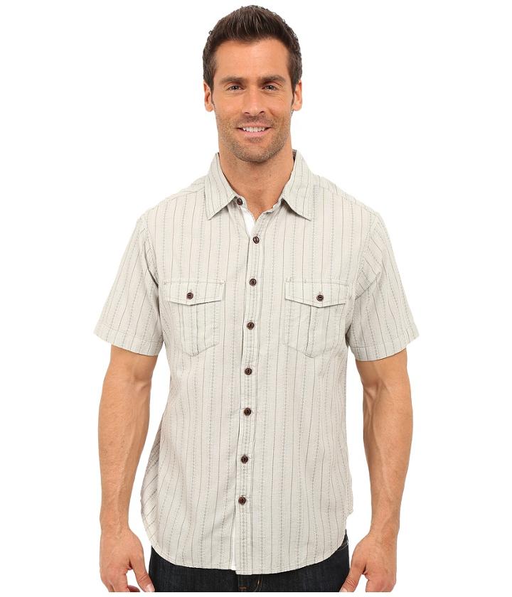 Ecoths Gunnar Short Sleeve Shirt (rock Ridge) Men's Short Sleeve Button Up