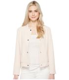 Vince Camuto Snap Front Blistered Texture Bomber Jacket (pink Mimosa) Women's Coat
