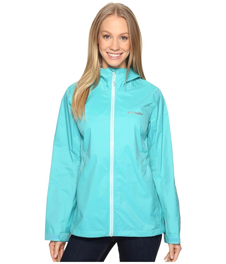 Columbia Evapourationtm Jacket (miami/ocean Water Zip) Women's Coat
