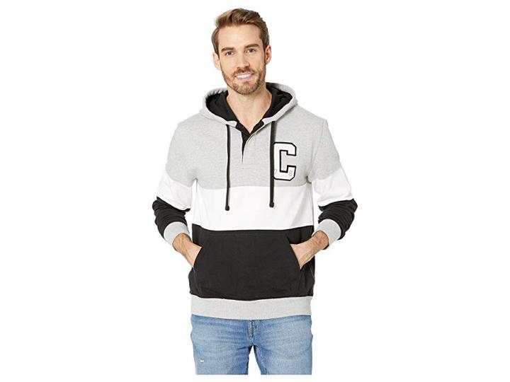 Chaps Cotton Blend-hoodie (polo Black Multi) Men's Sweatshirt