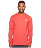 Under Armour Long Sleeve Left Chest (red Medium Heather) Men's Clothing