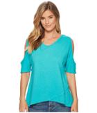 Fresh Produce Crossover Escape Top (caribbean Green) Women's Clothing
