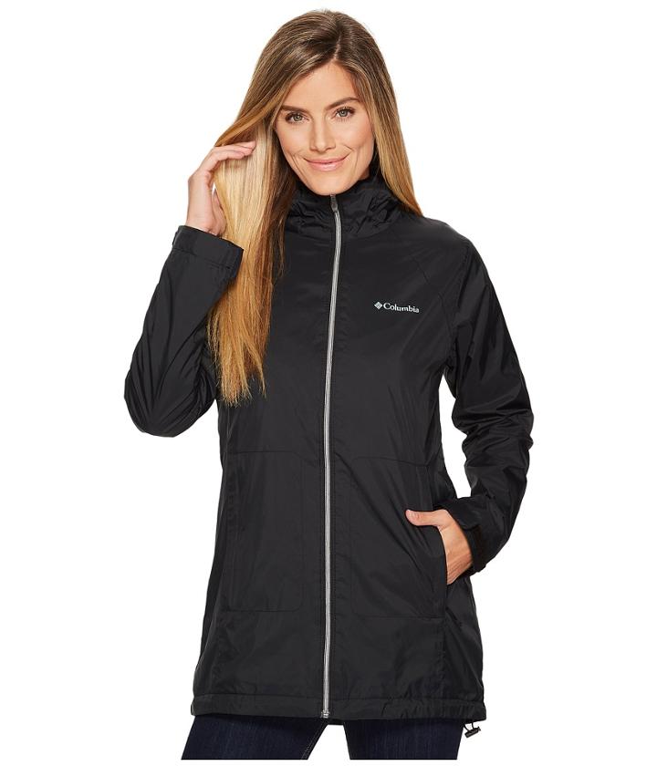 Columbia Switchback Lined Long Jacket (black) Women's Coat