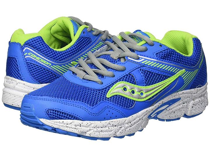 Saucony Kids Cohesion 10 Ltt (big Kid) (grey/blue/green) Boys Shoes