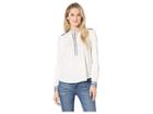 Lucky Brand Embroidered Henley Top (marshmallow) Women's Long Sleeve Pullover