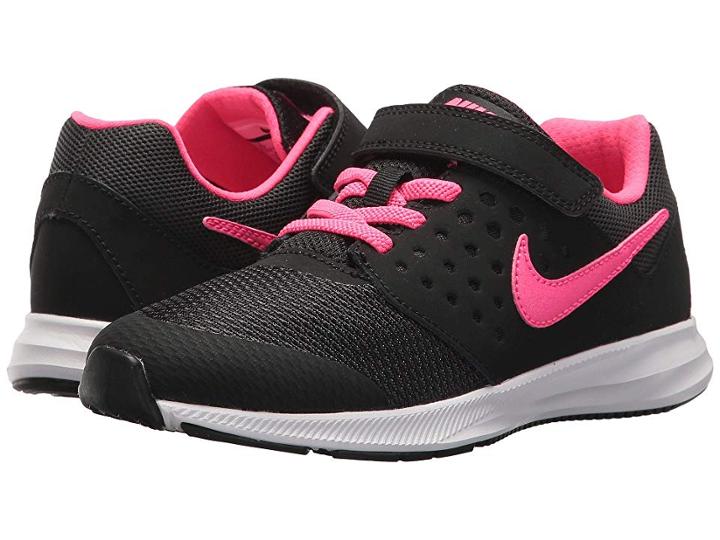 Nike Kids Downshifter 7 Psv (little Kid) (black/hyper Pink/white) Girls Shoes