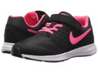 Nike Kids Downshifter 7 Psv (little Kid) (black/hyper Pink/white) Girls Shoes