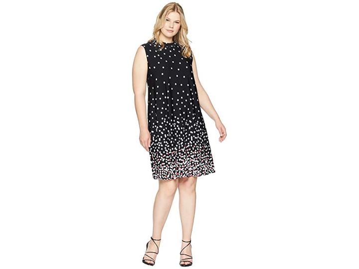 Kari Lyn Plus Size Alanna Sleeveless Dress (black/multi) Women's Dress