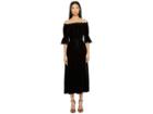 The Kooples Long Velvet Dress (black) Women's Dress