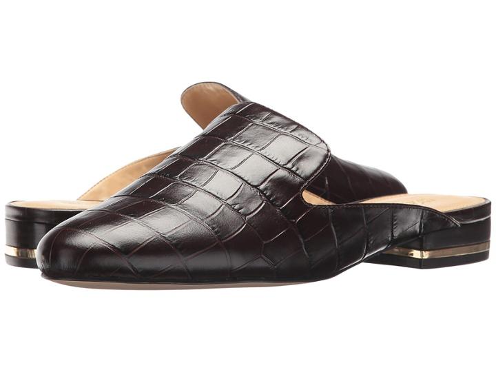 Michael Michael Kors Natasha Slide (dark Chocolate) Women's Shoes