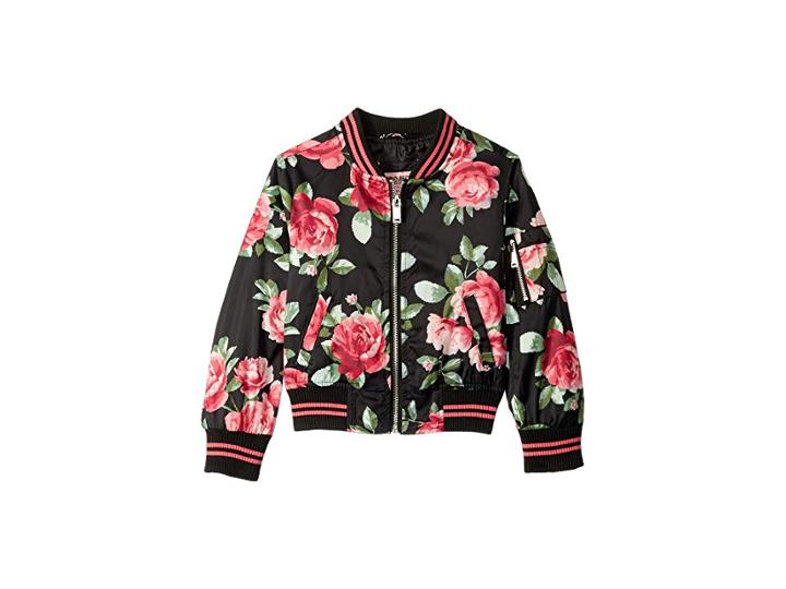 Urban Republic Kids Elizabeth Sateen Bomber Jacket (little Kids/big Kids) (rose) Girl's Jacket