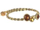 Alex And Ani The Night's Mosaic Coll. Treasure Trove Wrap Bracelet (rafaelian Gold/topaz) Bracelet