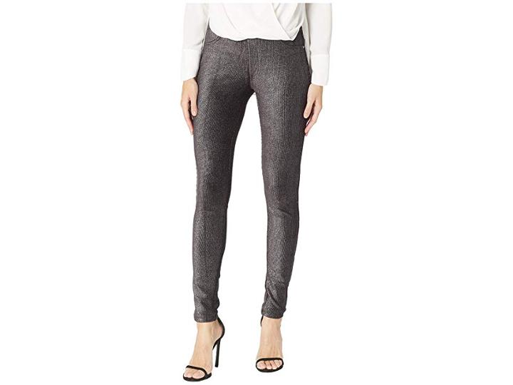 Michael Michael Kors Foil Cord Pull-on Leggings (black/silver) Women's Casual Pants