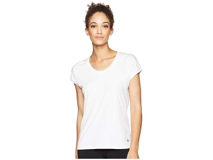 Asics Legends Cap Sleeve Top (brilliant White) Women's Short Sleeve Pullover
